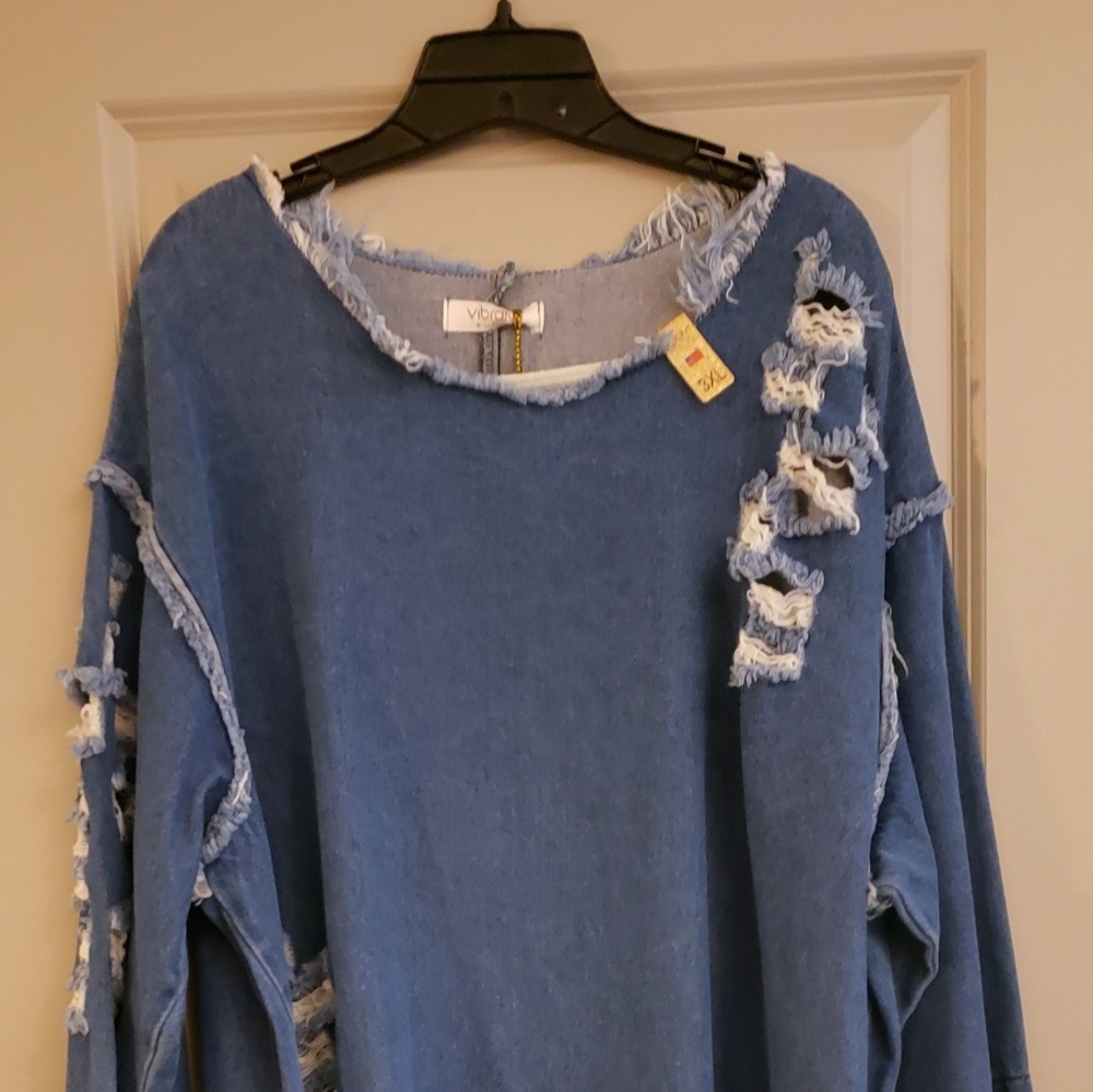Denim asymmetrical dress!!